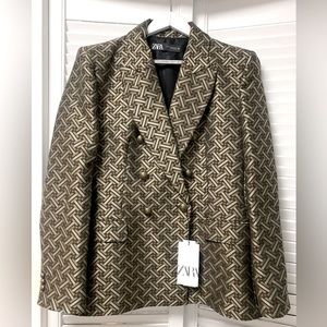 Zara Multicoloured Blazer Size XL Brand New